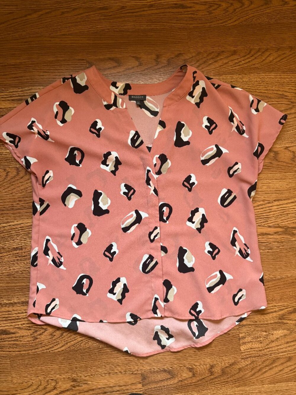 Pink Cheetah Pattern Madison Blouse